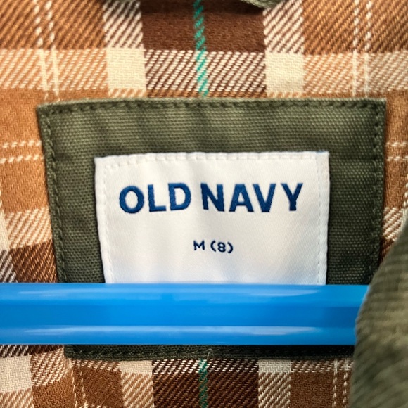 Old Navy Boys Green Jacket. Inside flannel. Size 8. - Picture 2 of 10